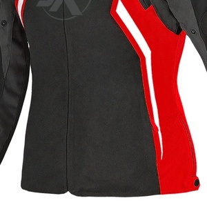 Blouson de moto pour femme à manches longues, 5 Sports, noir et rouge, coupe-vent, toutes saisons, vêtements de course - Product Image 4