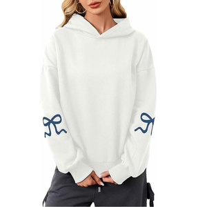 OEM Multicolor Women Oversized Pullover Hoodies Unisex Long Sleeve Drop Shoulder Thick Cotton Fleece Sweatshirts Hoodie - Product Image 2