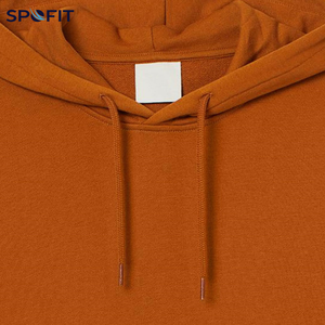 Made By SPOFIT Unisex Vintage Solid Pattern Oversized Winter <b>Long</b> <b>Hoodie</b> Polyester/Cotton Breathable - Product Image 3