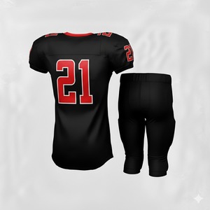 Ventes en gros d'uniformes de football américain sur mesure, respirants, grande taille, style haut de gamme, maillots d'entraînement, 100% polyester, pour hommes adultes - Product Image 2
