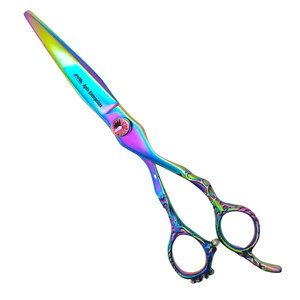 Professional Hairdressing <b>Barber</b> Scissors Straight Hair Cutting Shears Salon <b>Barbers</b> Premium Sharp <b>Blade</b> Customized Logo - Product Image 1