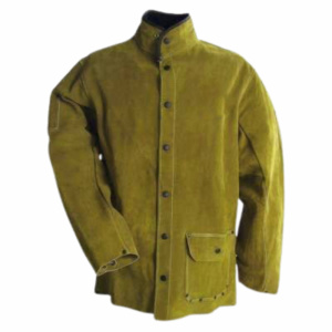 Premium Quality Heavy-Duty Cowhide Split Leather Welders <b>Jacket</b> Industrial Safety Clothing for Body Protection <b>Construction</b> - Product Image 4