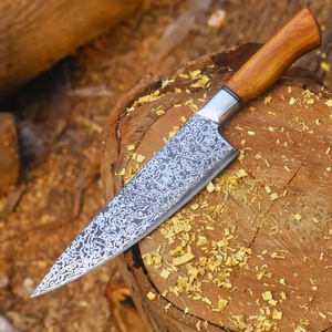 Couteau de chef LEGACY BLADES en acier Damas haut de gamme, manche en bois d'ébène, couteau de cuisine forgé à la main, fabricant OEM - Product Image 1