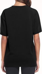 Camiseta de Algodón 100% Ecológica para Mujer, de Cuello Redondo, Transpirable, de Secado Rápido, Antiarrugas, con Diseños Personalizados y Lavado Ácido - Product Image 3