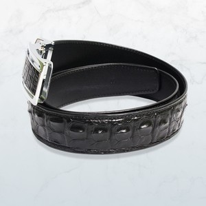 เข็มขัดหนังจระเข้แท้สำหรับผู้ชายยาว115-120ซม. - Product Image 2