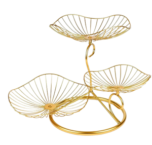 Modern Design Rose Gold Polished Fruit Storage Basket <b>Flower</b> Decorative <b>Wire</b> Metal Basket Fruits Storage Multipurpose Usage - Product Image 3