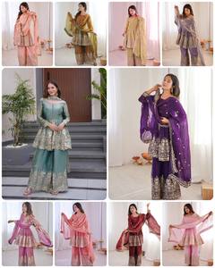 Launching New Designer Party Wear Look New Kediya-Plazo and Dupatta With Heavy Embroidery Work at Wholesale Price - Product Image 2