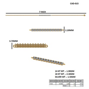 <b>Gold</b> Plated Diamond Bracelet Bezel <b>Set</b> Link <b>Bangle</b> for Women Party Wedding Jewelry - Product Image 5