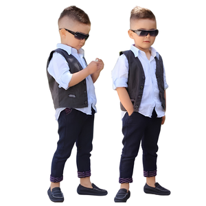 Gilet pour tout-petits Garçons sans manches en coton polaire matelassé léger respirant pour l'extérieur avec logo personnalisé en relief OEM ODM Vente en gros - Product Image 1