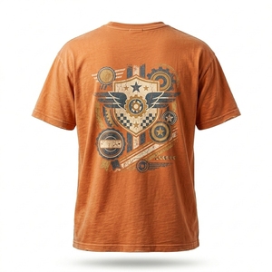 เสื้อยืดผู้ชายไซส์ใหญ่ ผ้าฝ้าย 100% สไตล์วินเทจ แขนสั้น ทรงปกติ รับผลิตตามสั่ง พร้อมสกรีนโลโก้ของคุณเอง - Product Image 2