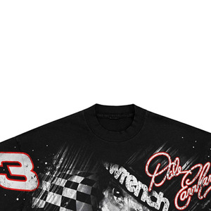 <b>Black</b> <b>Shirt</b> Custom Printing T-<b>Shirt</b> Men's Short Sleeve <b>Black</b> Photo Print Regular Fit O-Neck Casual Style - Product Image 4
