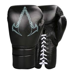 Guantes de Boxeo y Muay Thai de Piel Sintética, Transpirables, con Cordones, Personalizables, Profesionales, para Entrenamiento - Product Image 4