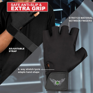 Gants d'entraînement sportifs pour la musculation et la fitness fonctionnelle avec fermeture à scratch sécurisée – Gants athlétiques premium pour l'entraînement - Product Image 4