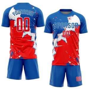 ชุดฟุตบอลแบบกำหนดเอง / ชุดเสื้อฟุตบอล |   การพิมพ์แบบซับลิเมชั่น |   ชุดกีฬาทีมที่ระบายอากาศได้ดีและแห้งเร็ว - Product Image 2