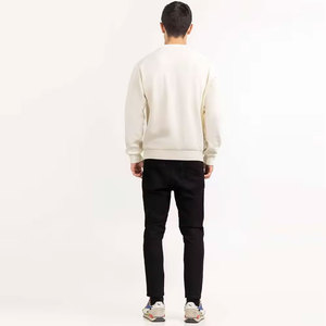Plain Basic Sweatshirt for <b>Men</b> Winter Ready Warm Sweatshirt Breathable Cotton Blend Sweatshirt - Product Image 5