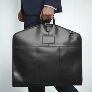 Sac de transport pour costumes en cuir véritable fait main, robuste, pour voyage décontracté et simple – Vente en gros - Product Image 1