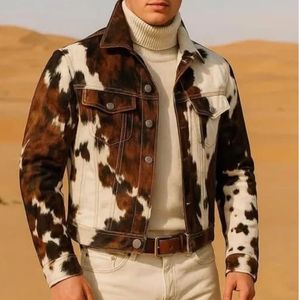 Veste matelassée en cuir véritable noir surdimensionnée de style motard, tendance streetwear - Product Image 5
