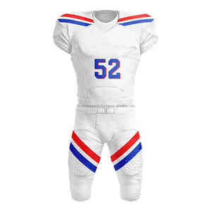 Venta al por mayor último estilo juvenil fútbol americano camisetas transpirable manga corta uniforme conjunto nuevo diseño para la venta - Product Image 5