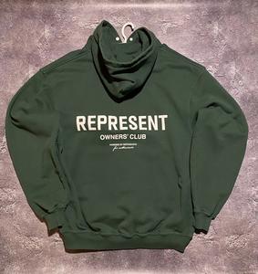 Sweat-shirt For Owners Club avec grand logo brodé, 100% coton, streetwear, oversize, Y2K, vert, pour homme - Product Image 1