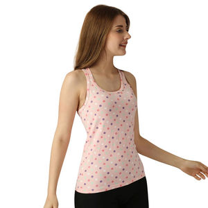 Chaleco sin mangas para mujer, con estampado digital, cuello redondo, corte holgado, fabricado por OEM, con logotipo personalizado, para uso casual de verano, al por mayor. - Product Image 6