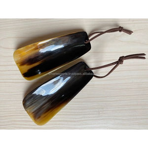 Bull Horn Carved Eco-Friendly Handmade Pocket Size Lightweight Travel Friendly Elegant Stylish <b>Shoe</b> Wearing <b>Accessory</b> - Product Image 2