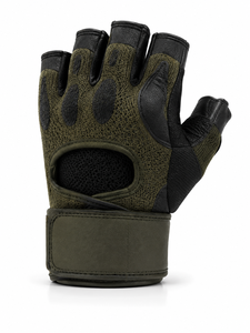 Custom Logo Unisex Leather Fitness Gloves <b>Half</b> Finger Weight Lifting Non <b>Slip</b> Breathable Fasten Closure Gym Training Protect - Product Image 2