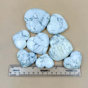 Cristal de Howlite Natural Chakralume, Corazón Grabado, Piedra Blanca Pulida para Sanación, Reiki, Meditación, Decoración Energética, Venta al Por Mayor - Product Image 4