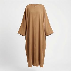 Abaya Droite Unie pour Femme, Vêtement Islamique Modeste, Tissu Doux et Confortable, Forte Demande, Vente en Gros, Couleur Personnalisée en Usine - Product Image 1