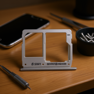 Bandeja para Tarjetas SIM y MicroSD para Samsung Galaxy A5 2016, Color Plata - Product Image 3