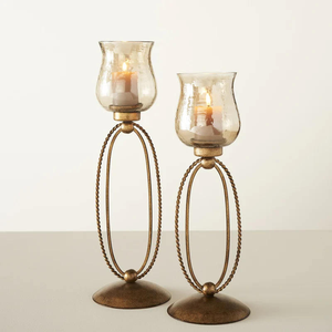 เชิงเทียนโลหะสไตล์รัสติกสมัยใหม่ ดีไซน์ทันสมัยไม่ซ้ำใครสำหรับตกแต่งพื้นที่ในช่วงคริสต์มาส - Product Image 6