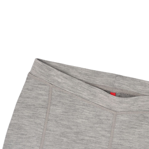 Mid Waist Gray Plaid Capris Leggings 100% <b>Wool</b> Knitted Stretch Women's Formal Style All Seasons Wear - Product Image 5