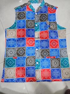 Ensemble Kurta Jacquard Père et Fils en Mélange de Soie, Vêtements Ethniques Imprimés, Gilet et Pantalon pour Mariage et Diwali - Product Image 5