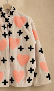 MONIT MARKETING Blouson Bomber en Velours Brodé Floral Bohème Vintage Réversible Unisexe Fait Main Rembourré en Coton Automne/Printemps - Product Image 4