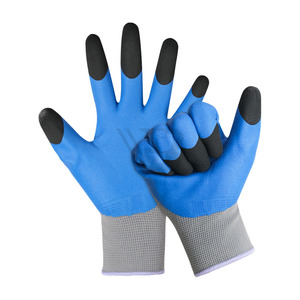 High Quality Safety Rubber Hand Protective Wholesale Latex Coated <b>Gloves</b> for Work Construction - Product Image 3