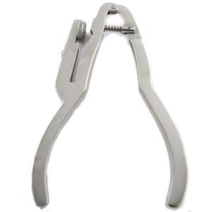 Juego de herramientas de ortodoncia para laboratorio: Pinza perforadora de dique de goma dental, alicates perforadores de dique dental, manual, de acero, reutilizable - Product Image 3