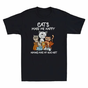 T-shirt décontracté personnalisé sérigraphié pour hommes et femmes, motif amusant, 100 % coton/coton/bambou, anti-plis, séchage rapide - Product Image 2