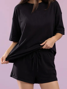 Camiseta Oversize Casual de Hombre con Hombros Caídos y Estampado por Transferencia Térmica Personalizado 2026, de Algodón 100% con Forro Polar para Otoño, Diseño de Leopardo - Product Image 6