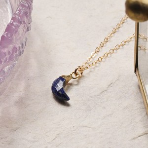 Elegant Lapis Lazuli Mini <b>Moon</b> Pendant 925 Silver Gold Plated Dainty Handmade Multi Jewelry Gift - Product Image 2