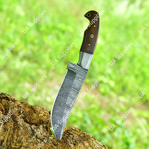 Couteau professionnel à lame fixe en acier Damas, personnalisable OEM/ODM/OBM, vente en gros, pour la chasse, le camping, la pêche, EDC, outil de survie, DIY - Product Image 4