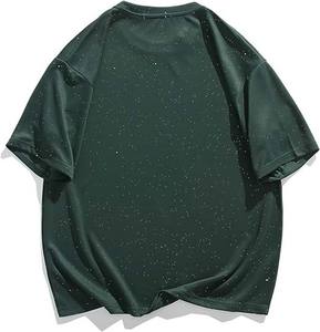 Wholesale Oversized t <b>Shirt</b> Cotton <b>Mens</b> Glitter T <b>Shirt</b> CrewNeck Short Sleeve <b>Shirts</b> Baggy Shiny <b>Party</b> for <b>Men</b> - Product Image 2