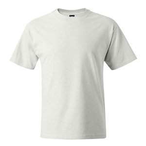 T-shirt en coton rouge pour homme, coupe classique, manches courtes, col rond, décontracté, basique, couleur unie, jersey tricoté, design uni - Product Image 2
