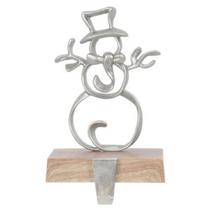 Wholesale Silver Metal Deer Stocking <b>Holder</b> Freestanding Weighted Base Christmas Fireplace Mantel Decor Reindeer Hanger - Product Image 2