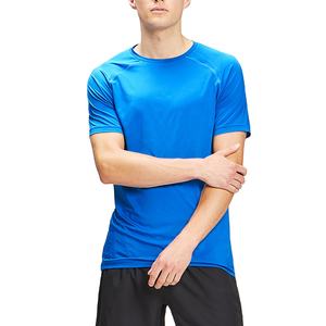 T-shirt de gym personnalisé de haute qualité en polyester/coton Hip Hop respirant à manches courtes et coupe d'été pour hommes - Product Image 1
