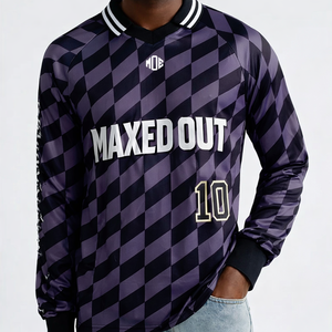 เสื้อฟุตบอลอเมริกันแบบยูนิเซ็กซ์สั่งทำพิเศษ ลายตารางเฉียง ผ้าโพลีเอสเตอร์ ชุดทีม OEM รับผลิตแบรนด์ส่วนตัว ชุดกีฬา จัดส่งจากสหรัฐอเมริกา - Product Image 5