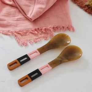 Glossy Finish Resin Spoons Durable and Modern Dinner <b>Essentials</b> Dining Handmade Dinnerware Serving Spoons Cooking Serving Spoons - Product Image 2