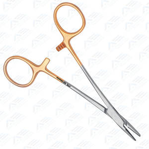Portaagujas de sutura Instrumentos quirúrgicos de acero inoxidable Instrumento de buena calidad Portaagujas Halsey Insertos de 13 Cm - Product Image 5