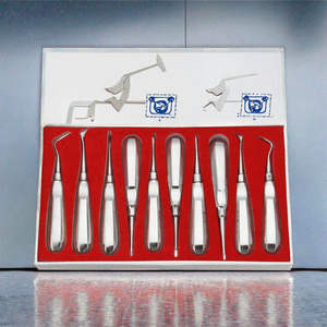 YP 10 pièces Élévateurs dentaires pour racines, instruments orthodontiques, kit d'extraction dentaire par Dentavex - Product Image 2