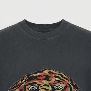 Camisetas de Hombre con Logotipo Personalizado, de Alta Venta, Estampadas, 100% Algodón, Lavado Ácido, Manga Corta, Secado Rápido, Estilo Vintage, Hombros Caídos - Product Image 5