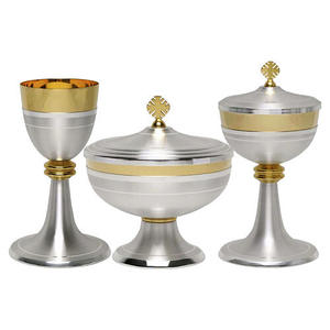 Calice tendance en laiton plaqué argent martelé, fait main, style américain, haute qualité, articles religieux - Product Image 4