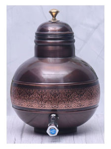 Distributeur d'eau en cuivre martelé artisanal 5 L – Pot de stockage de boissons traditionnel pour hôtels, restaurants, vente en gros - Product Image 4